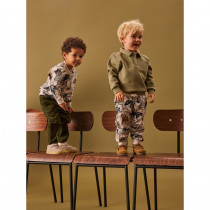 NAME IT Printede Sweatpants Olert Peyote Melange