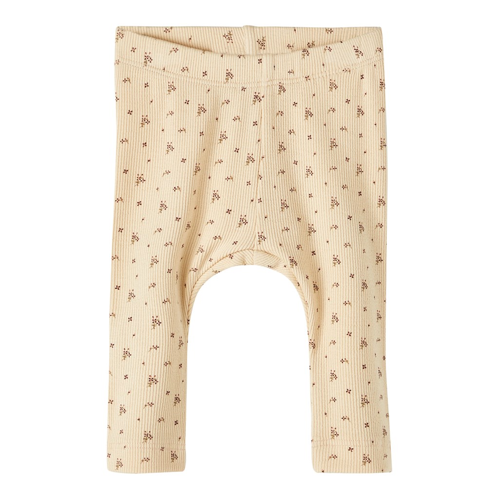 LIL ATELIER Rib Leggings Gago Wood Ash
