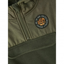 NAME IT Fleece Anorak Jakke Morm Oil Green