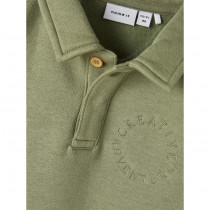 NAME IT Polo Sweatshirt Ozzy Oil Green