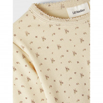LIL ATELIER Rib Bluse Gago Wood Ash