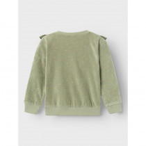 NAME IT Velour Glimmer Bluse Nelly Oil Green