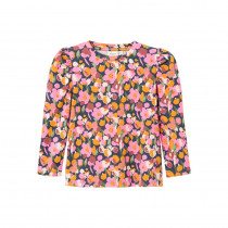 NAME IT Langærmet Blomster Bluse Odine India Ink