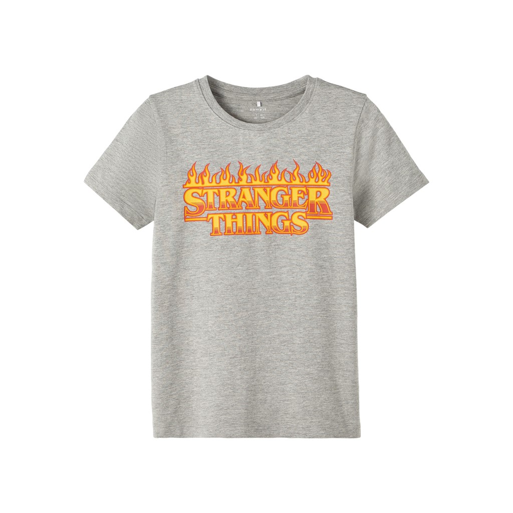 NAME IT Stranger Things Tee Fuz Grey Melange