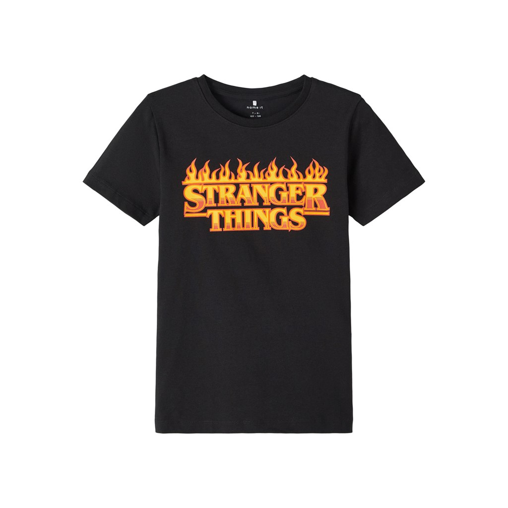 NAME IT Stranger Things Tee Fuz Black