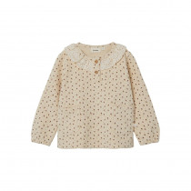 LIL ATELIER Flæsekrave Bluse Salina Fog