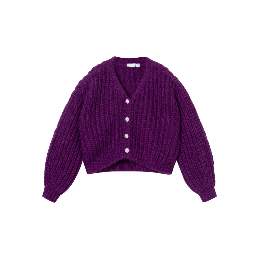 Name It Rendyani Strik Cardigan - Grape Juice