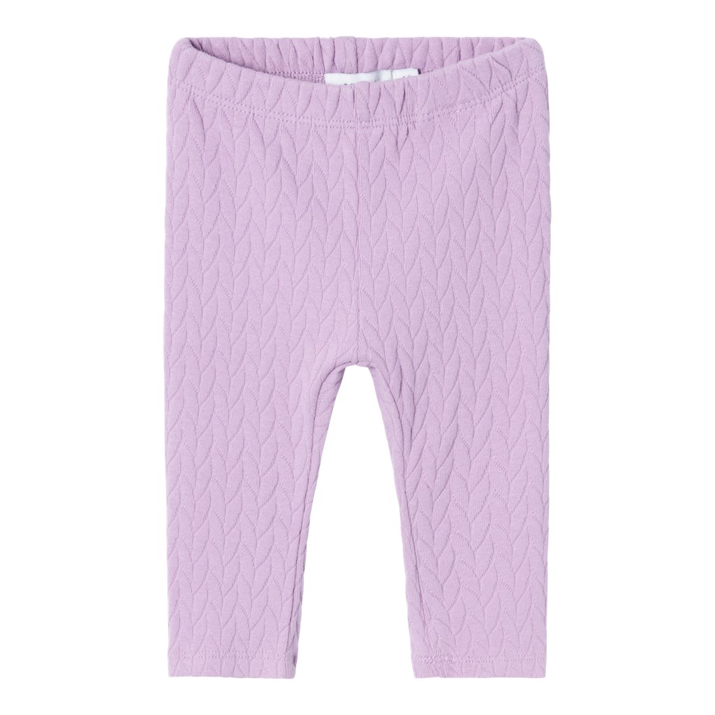 NAME IT Strukturerede Leggings Solie Lavender Mist