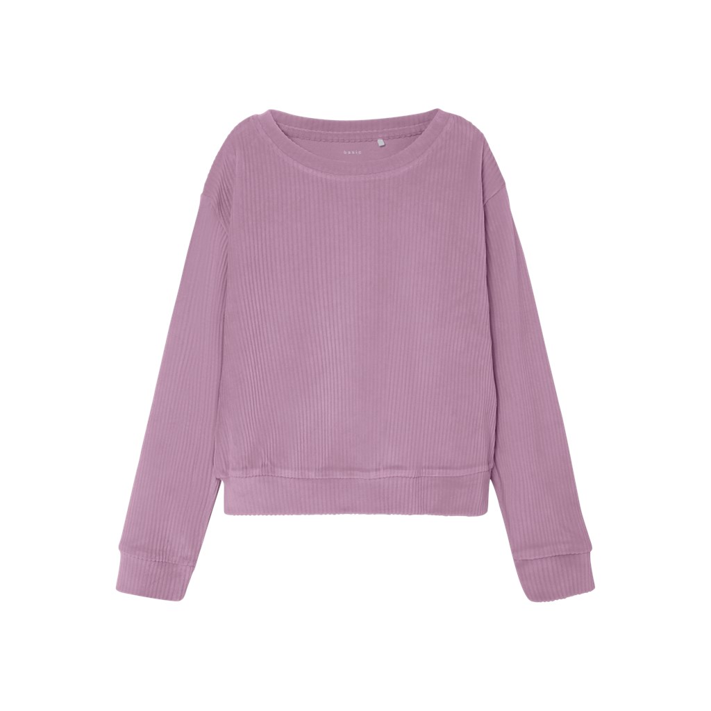 NAME IT Velour Bluse Veloa Lavender Mist