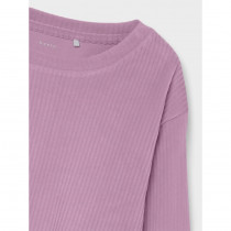 NAME IT Velour Bluse Veloa Lavender Mist