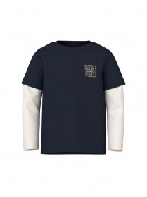 NAME IT Langærmet Bluse Varto Dark Sapphire