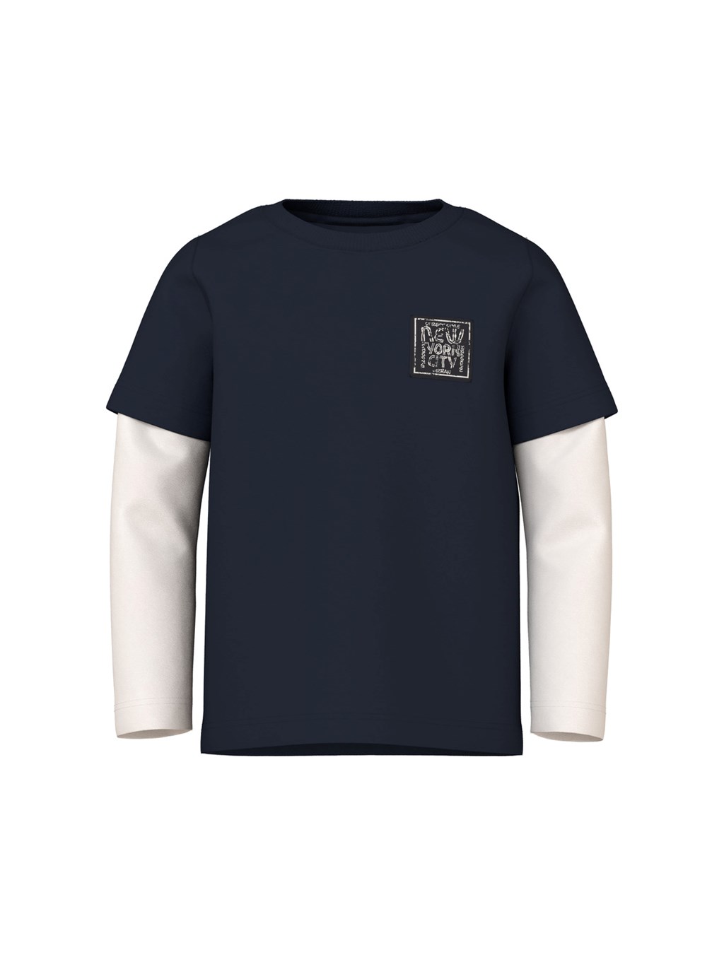 NAME IT Langærmet Bluse Varto Dark Sapphire