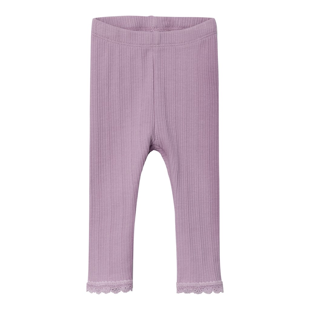 NAME IT Rib Leggings Ranie Lavender