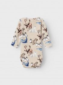 NAME IT Langærmet Body Sewan Peyote Melange
