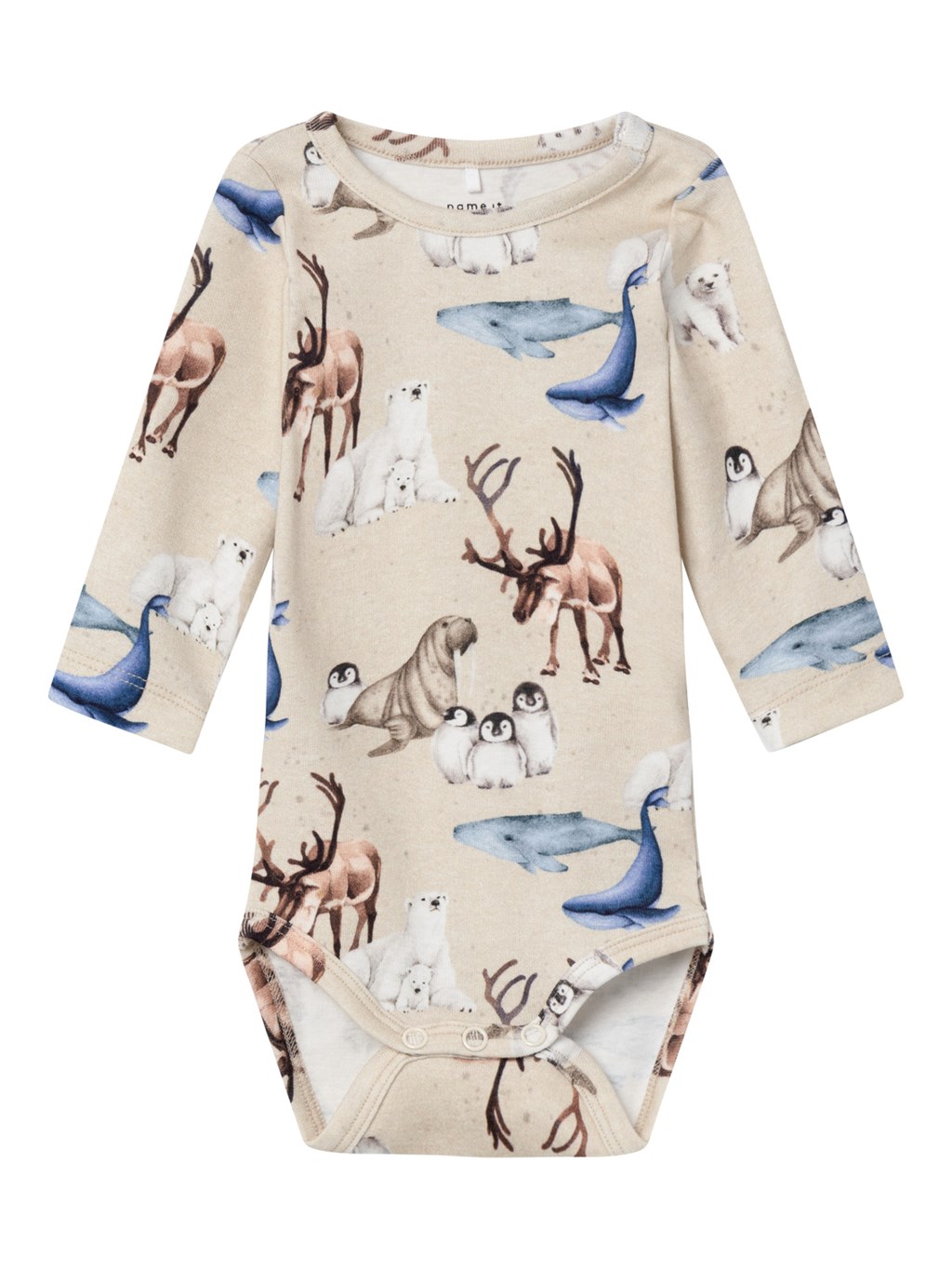 NAME IT Langærmet Body Sewan Peyote Melange