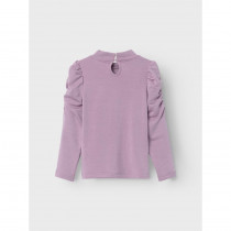 NAME IT Pufærme Bluse Rosanna Lavender Mist