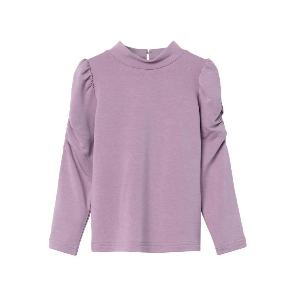 NAME IT Pufærme Bluse Rosanna Lavender Mist