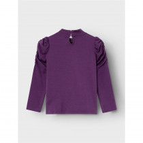 NAME IT Pufærme Bluse Rosanna Plum Purple