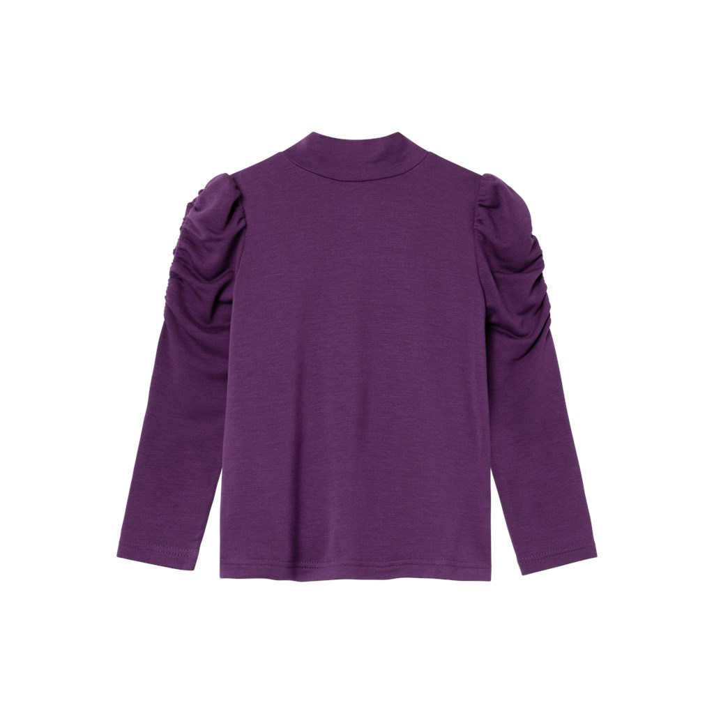 NAME IT Pufærme Bluse Rosanna Plum Purple