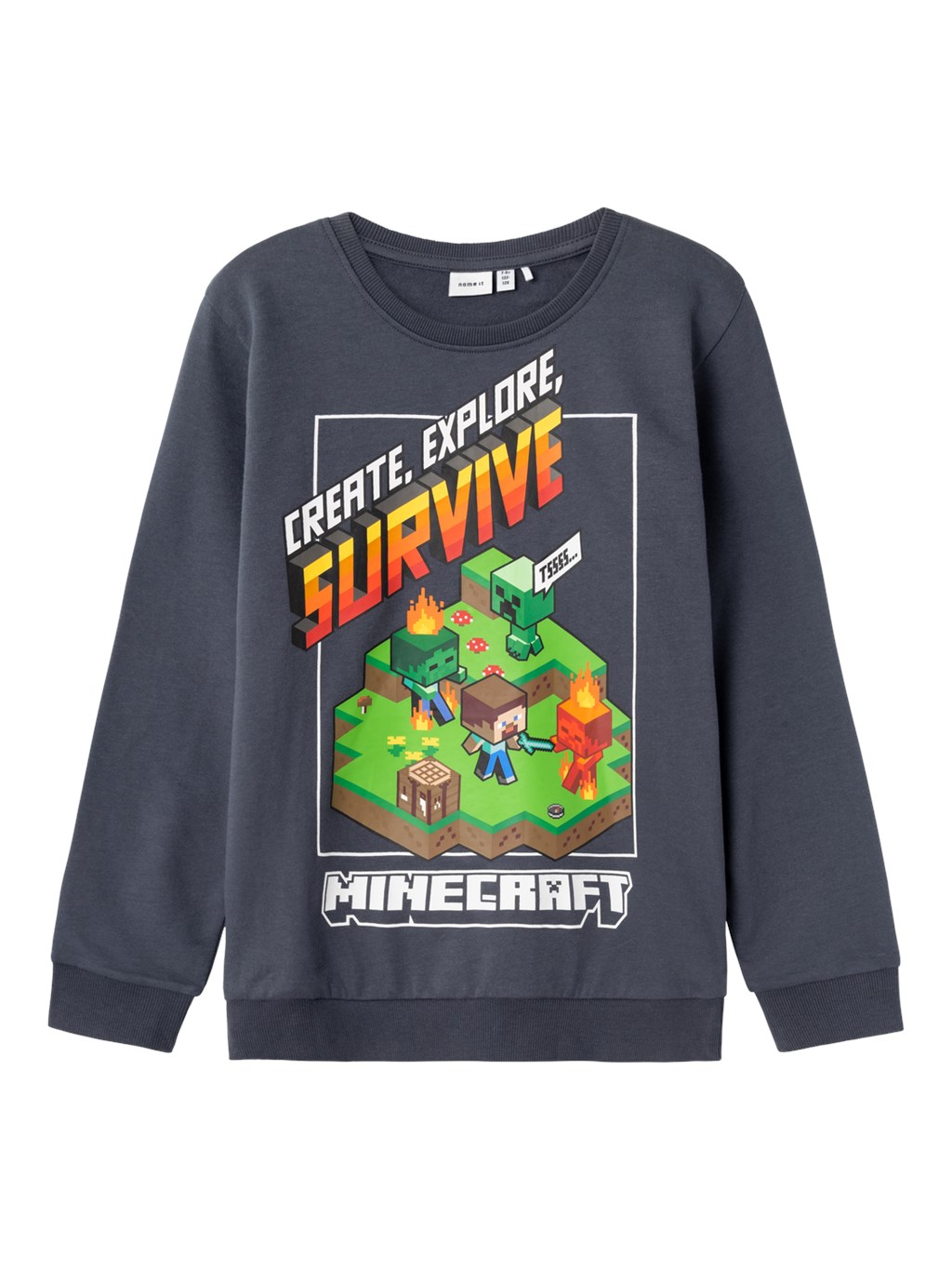 NAME IT Minecraft Sweatshirt Onald India Ink