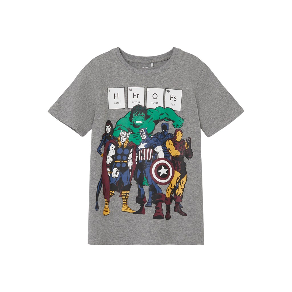 NAME IT Marvel T-shirt Niklas Grey Melange