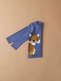 NAME IT Langærmet Bluse Stiger Bijou Blue