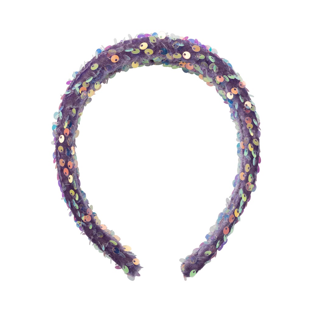 NAME IT Palliet Hårbøjle Rude Lavender Mist