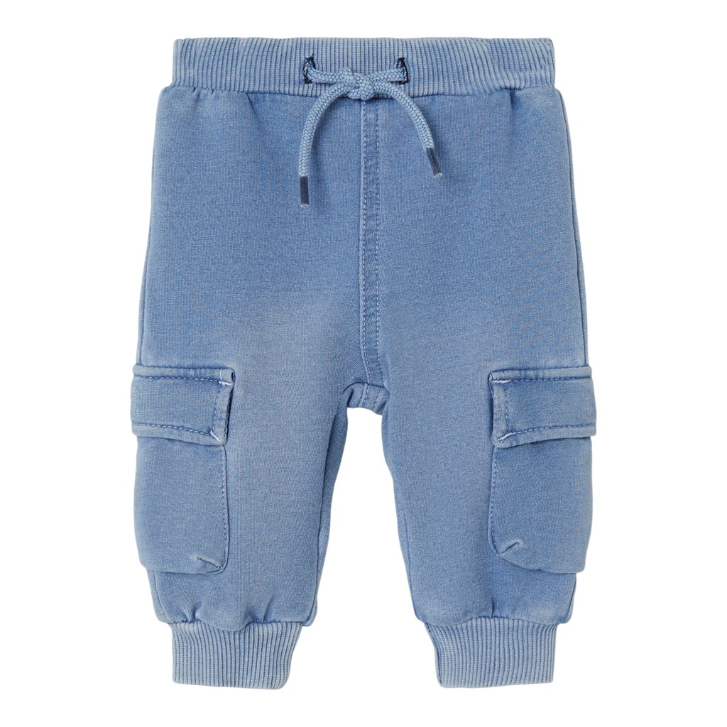NAME IT Baby Cargobukser Ben Light Blue Denim