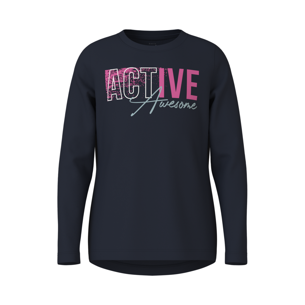 NAME IT Langærmet Bluse Vix Dark Sapphire