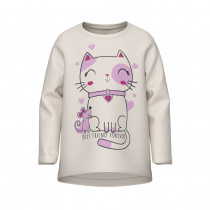 NAME IT Langærmet Løs Bluse Violet Jet Stream