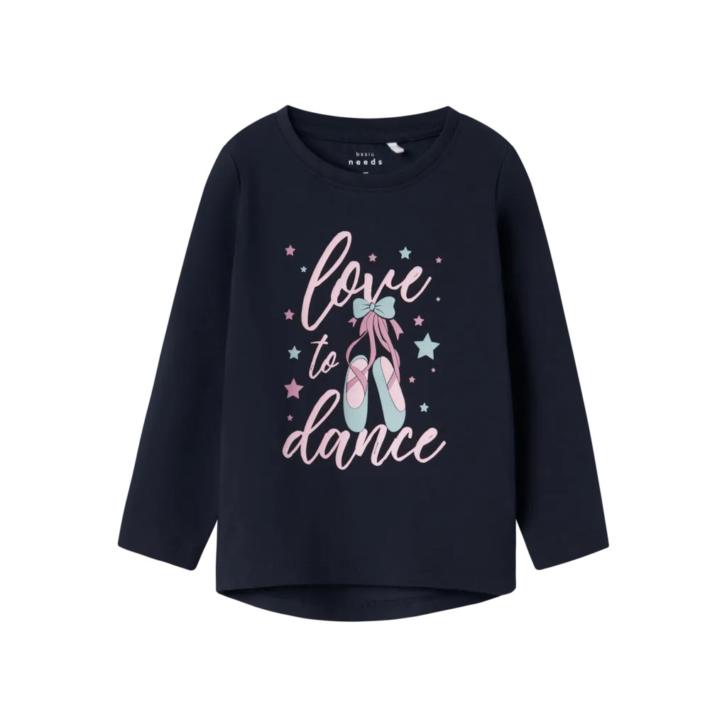 NAME IT Langærmet Bluse Vix Dark Sapphire billede