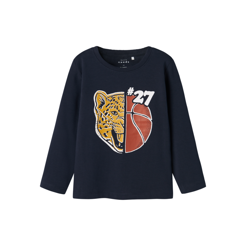 Name It Langærmet Bluse Vux Tiger - Dark Sapphire