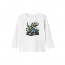 NAME IT Langærmet Bluse Vux Bright White