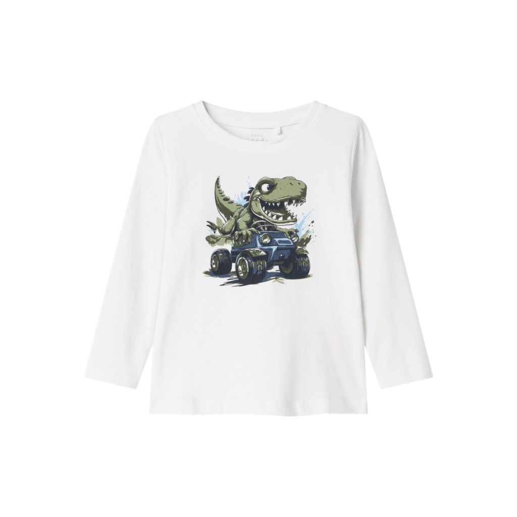 NAME IT Langærmet Bluse Vux Bright White billede