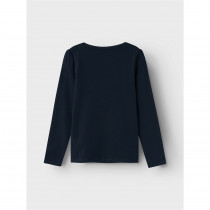NAME IT Langærmet Bluse Viline Dark Sapphire