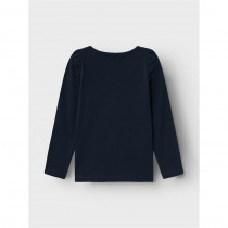 NAME IT Langærmet Bluse Viline Dark Sapphire