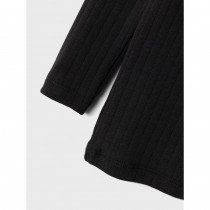 NAME IT Langærmet Rib Bluse Suraja Black