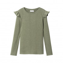 NAME IT Rib Flæse Bluse Orianna Oil Green