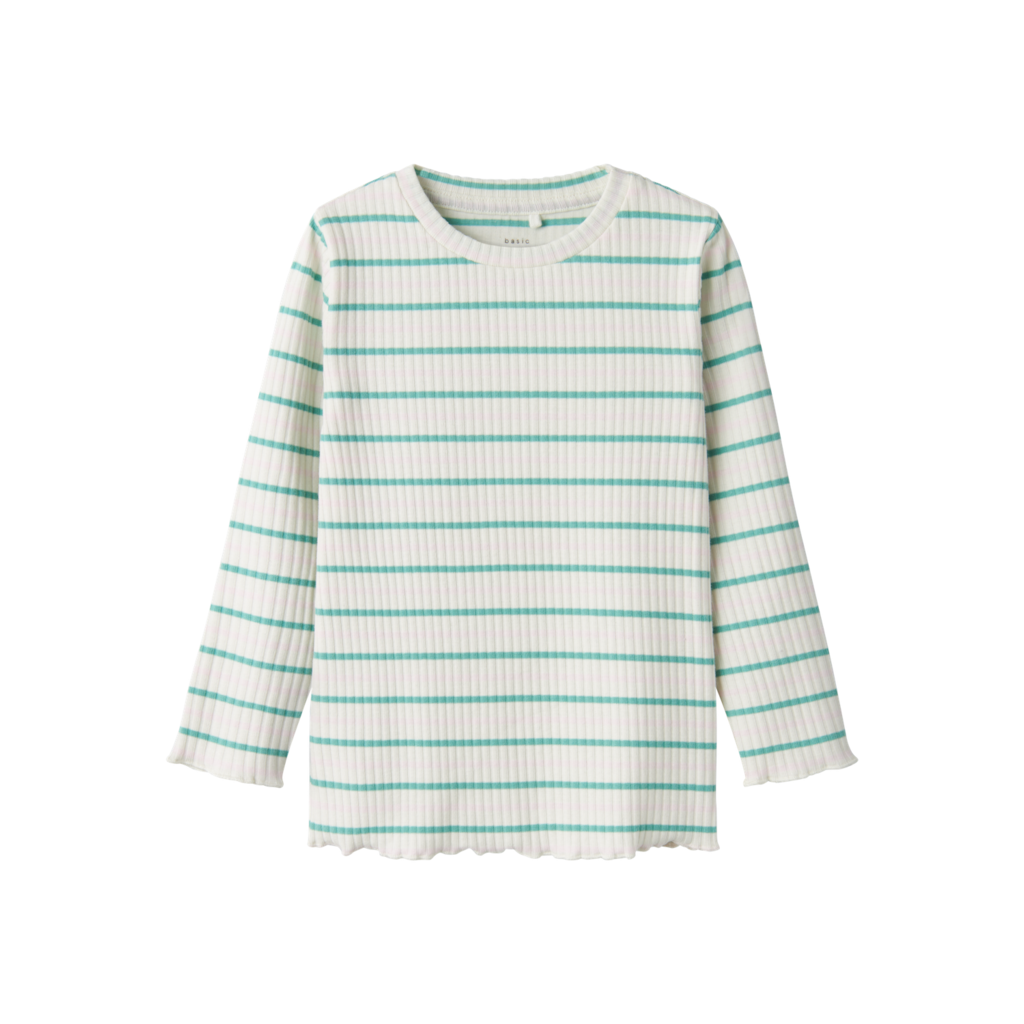 Name It Vemma Langærmet Bluse - Jet Stream Wasabi