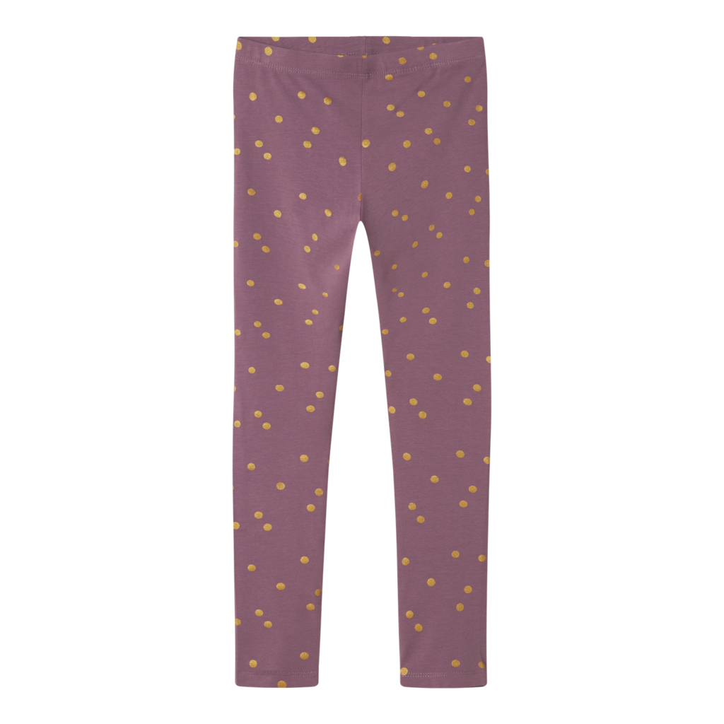 NAME IT Glitter Leggings Vivian Arctic Dusk Dots