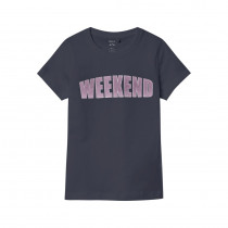 NAME IT Tekst Printet T-shirt Rekend India Ink