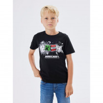 NAME IT Minecraft T-shirt Dinko Black