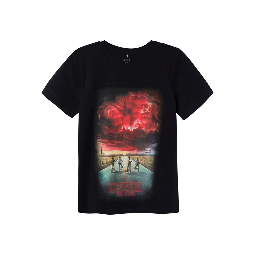 NAME IT Stranger Things T-shirt Dec Black