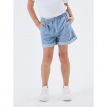 NAME IT Højtaljede Denim Shorts Bella Medium Blue Denim