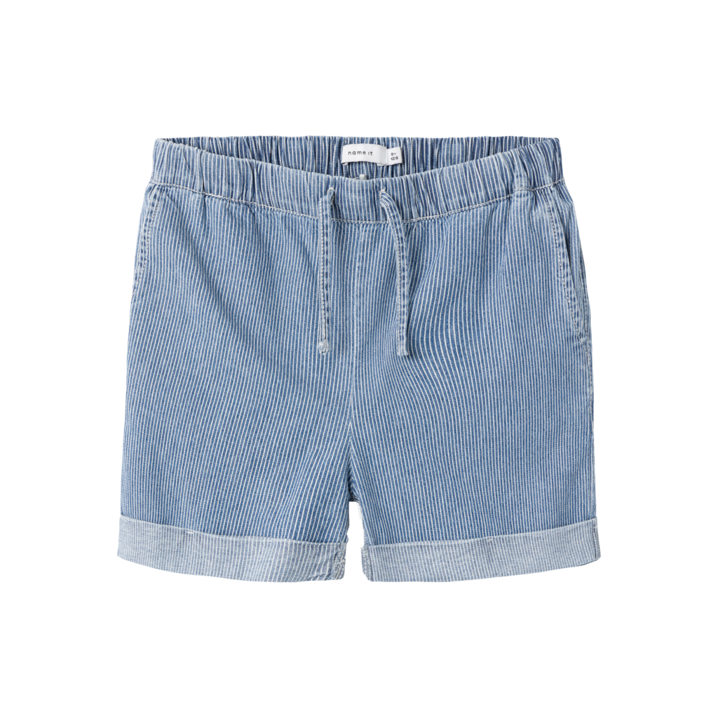 NAME IT Højtaljede Denim Shorts Bella Medium Blue Denim