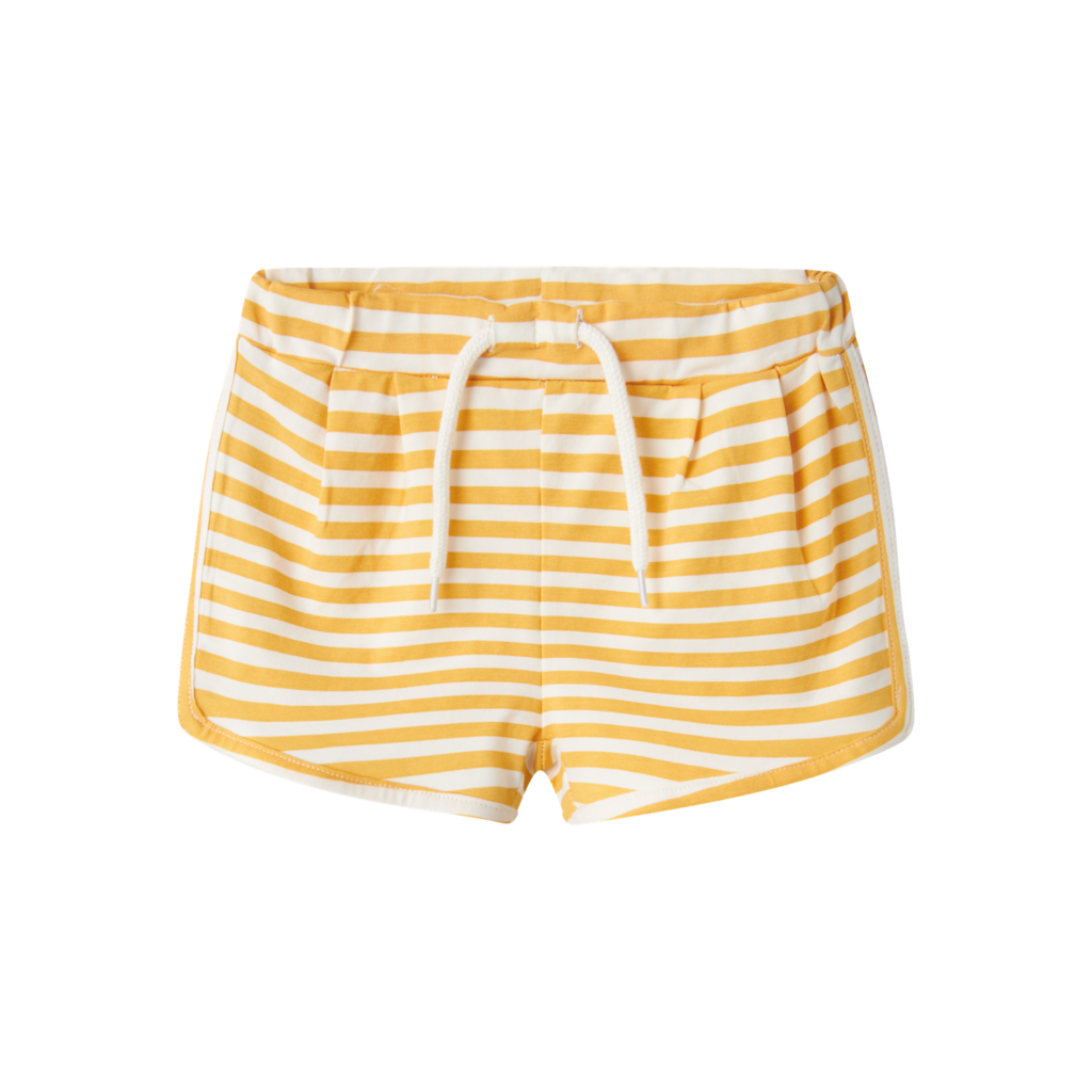 Name It Pale Marigold Stribede Shorts - Str. 1.5y 86cm