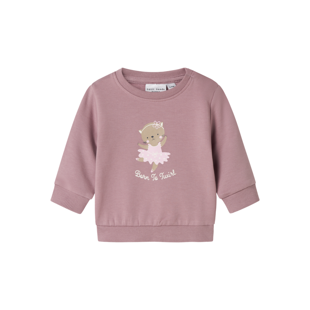 NAME IT Baby Sweatshirt Vrillie Elderberry