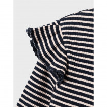 NAME IT Stribet Flæse Bluse Tesilla Dark Sapphire
