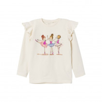 NAME IT Bluse Med Ballerinaer Tut Jet Stream