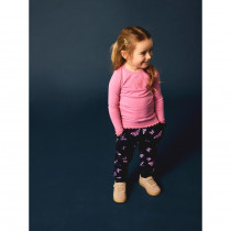 NAME IT Langærmet Sommerfugle Bluse Tammie Wild Orchid